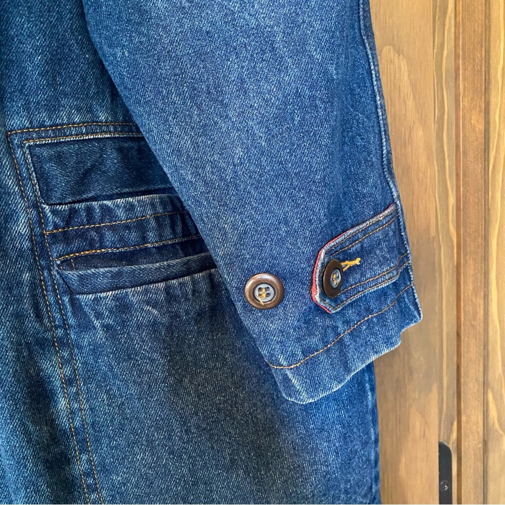 Denim Blue Women's Duster, Lined - Picture 3 of 6